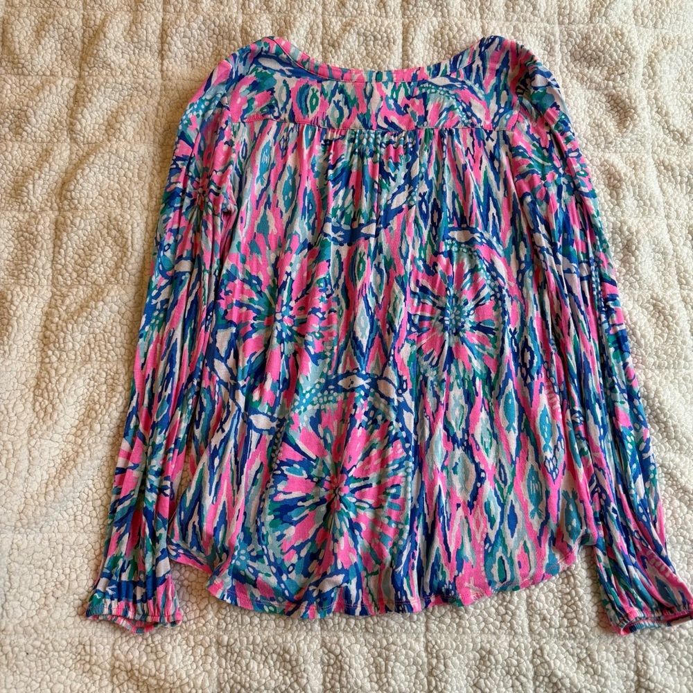 EUC Lilly Pulitzer Lilias Top - Picture 2 of 4